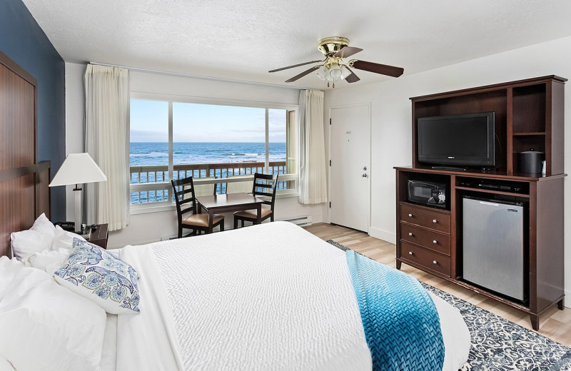 Guest room at Surfrider Resort.