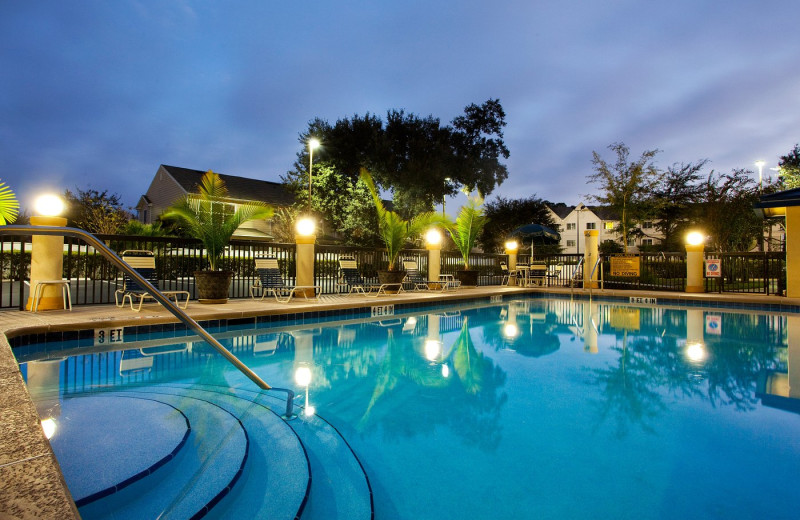 Outdoor pool at Holiday Inn Express Jacksonville South.