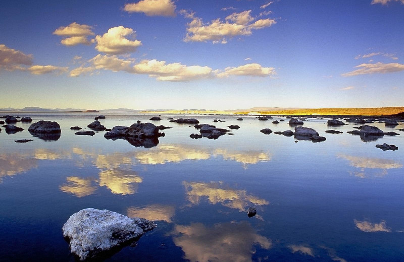 Lake view at Mammoth Property Reservations.