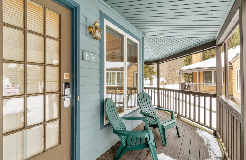 Guest balcony at Wyndham Vacation Resorts Shawnee Village.