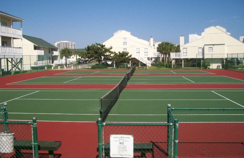 Tennis courts at Sandpiper Cove.