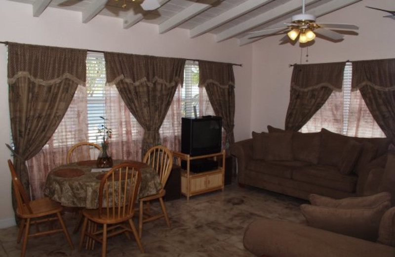 Suite living room at Lookout Lodge Resort.
