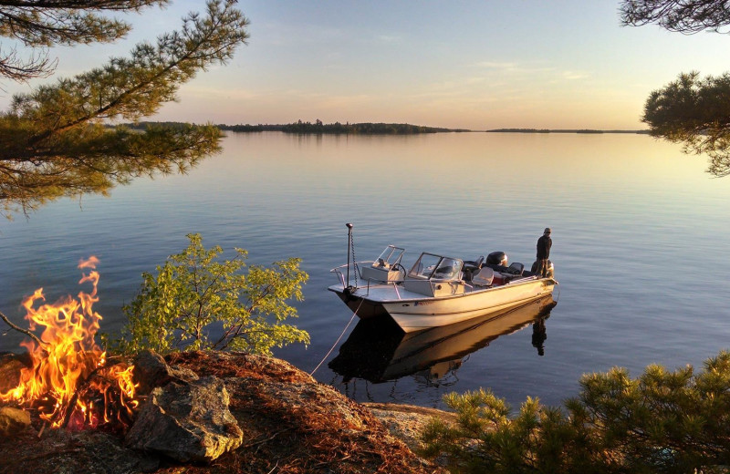 Fishing at Jake's Northwest Angle.