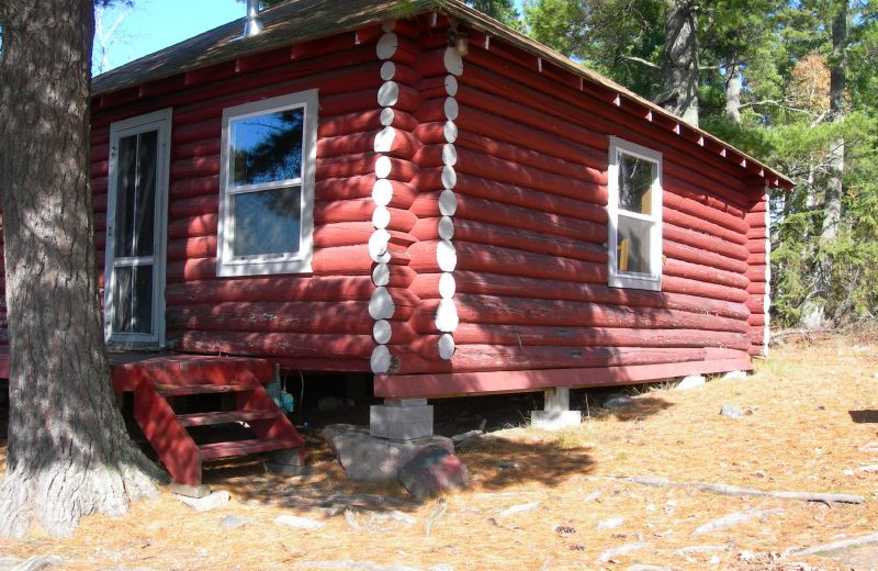 Cabin exterior at Whitefish Bay Camp.