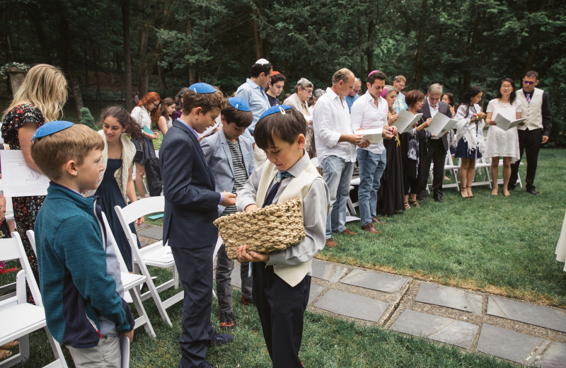 Garden Bar Mitzvah at Arrow Park Lake and Lodge.