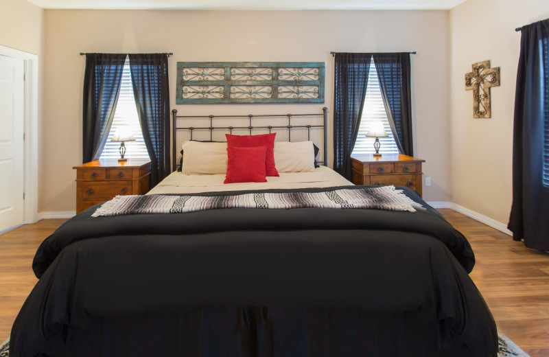 Guest bedroom at Rockwood Resort.