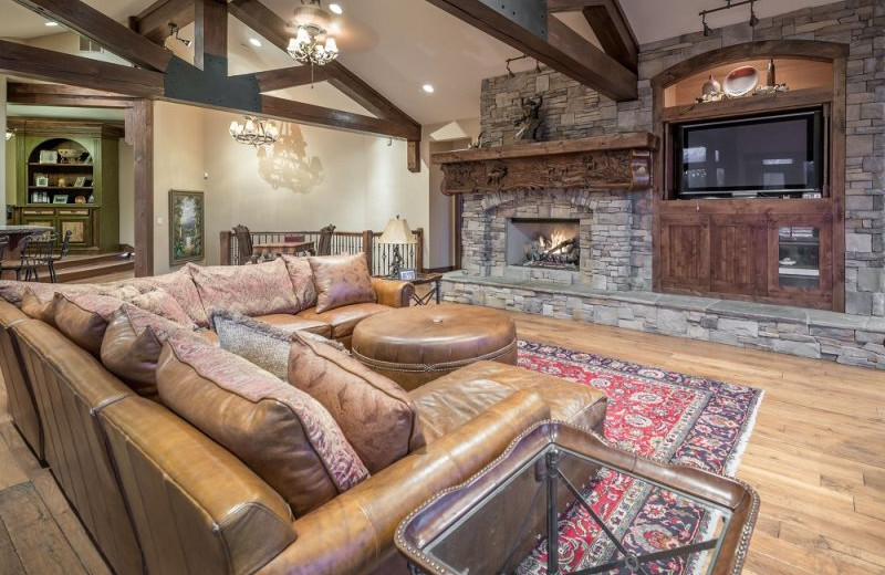 Rental living room at Lakeside Resort Properties.