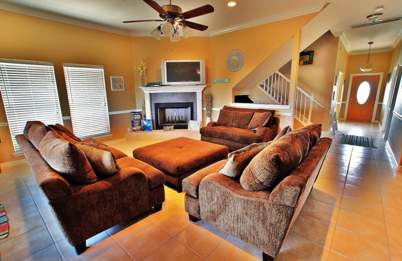 Vacation rental living room at Ryson Vacation Rentals.