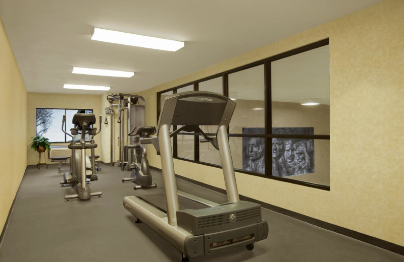 Fitness room at Rushmore Express Inn & Family Suites.