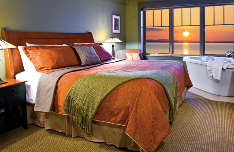 Guest room at Tamarack Lodge.