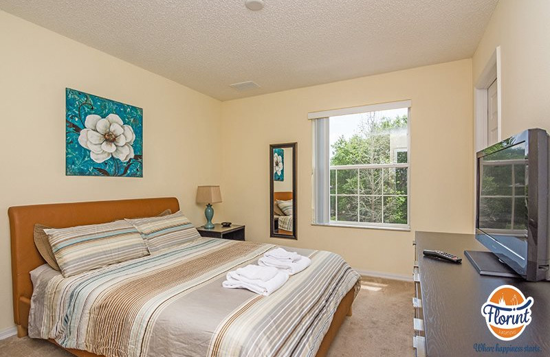 Rental bedroom at Florint Vacations.