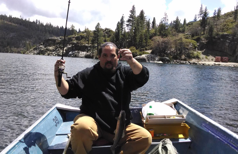 Fishing at Long Barn Lodge.