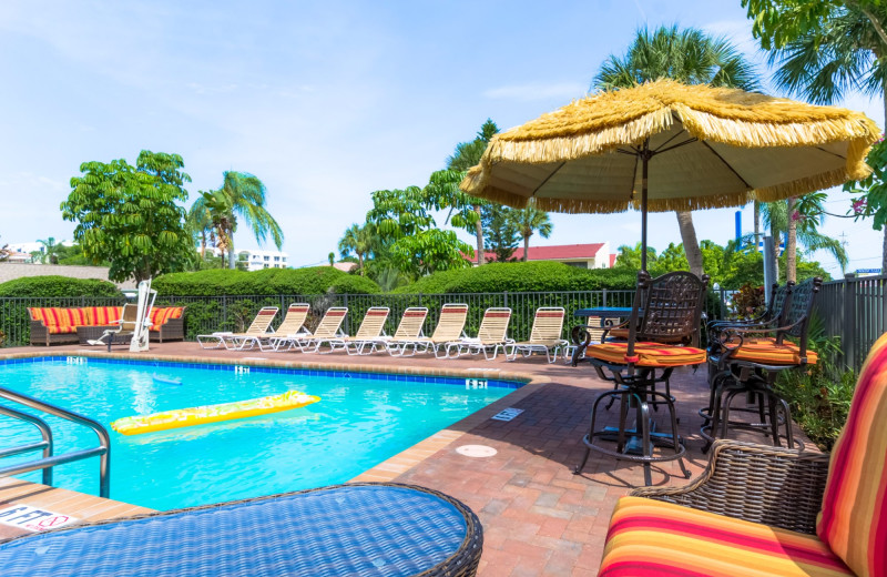 Outdoor pool at Tropical Shores Beach Resort.