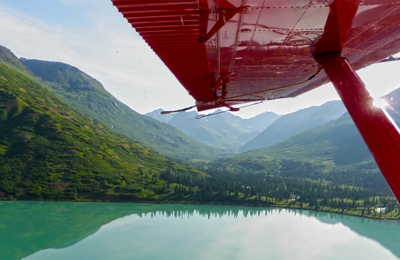 Aerial view at The Alaska Adventure Company.