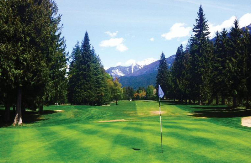 Golf course near Glacier House Resort.