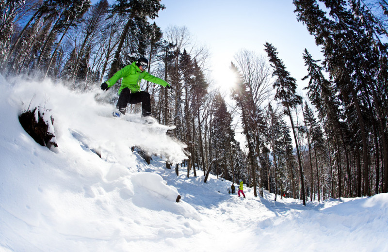 Skiing at Stoneham.