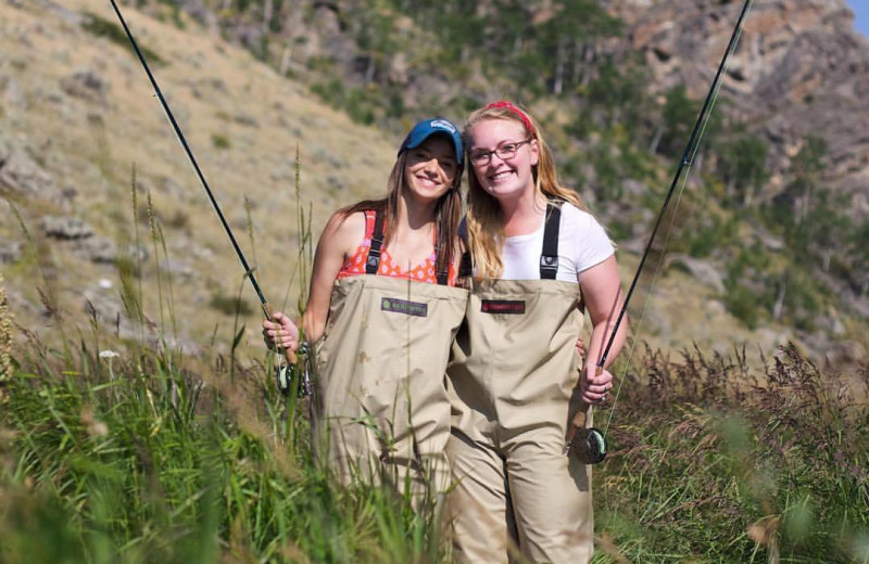 Fishing at Paradise Guest Ranch.