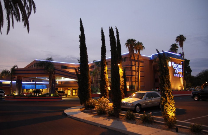 Exterior view of Viscount Suite Hotel.