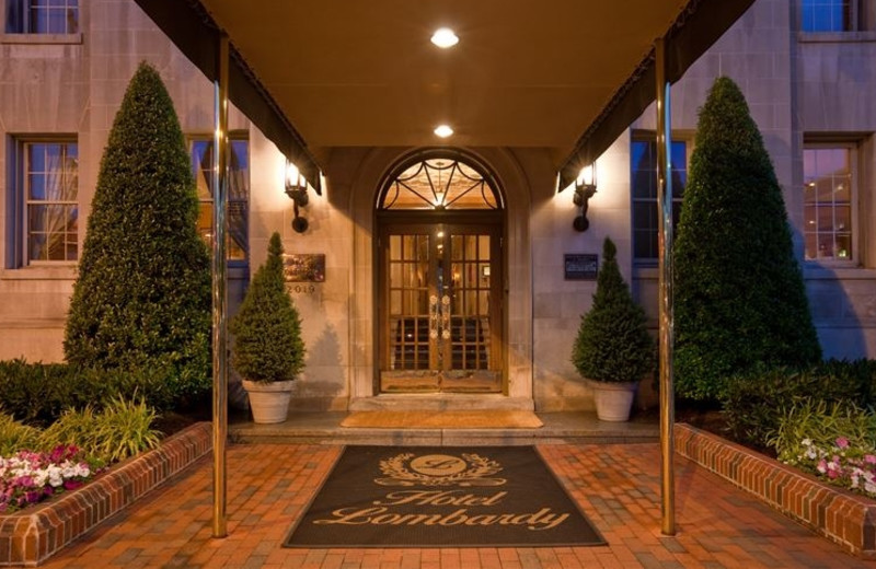 Front Entrance to Hotel Lombardy