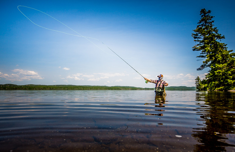 Fishing at Gunflint Lodge.