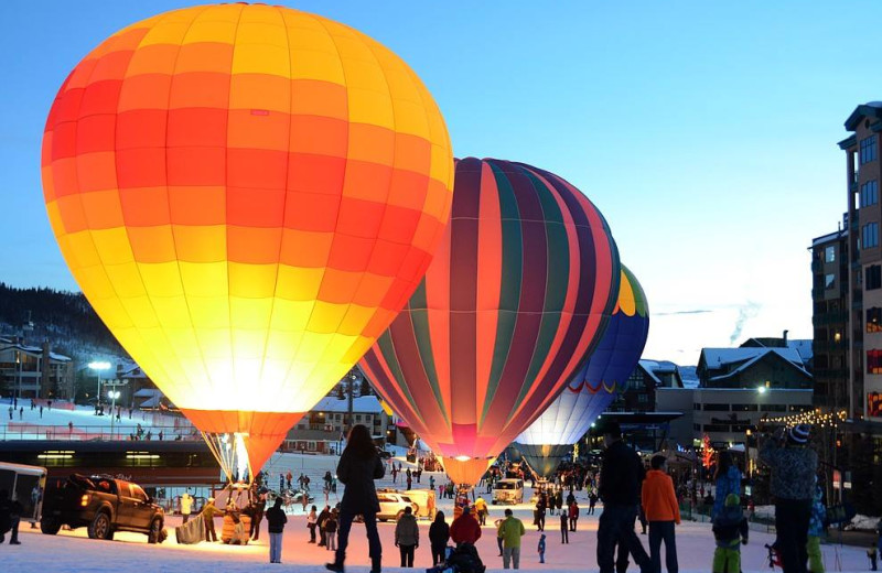 Hot air balloons at Edgemont Condominiums.