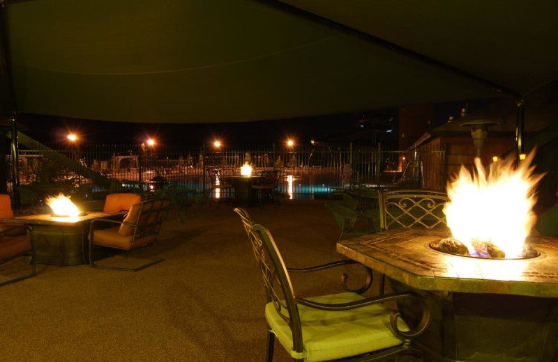 Fireside dining at Fairmont Hot Springs Resort.