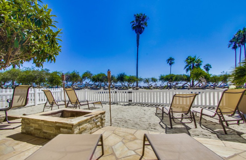 Rental patio at Cal Vacation Homes.