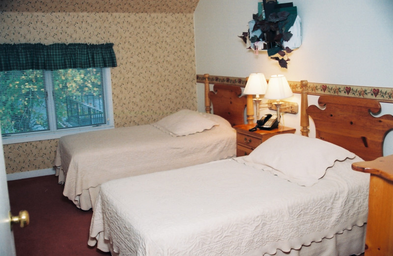 Double bedroom at Heartland Spa & Fitness Resort.