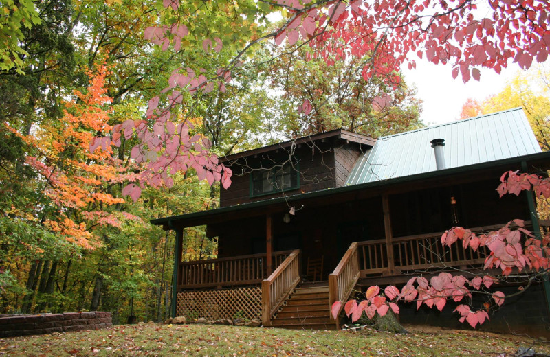 Cabin exterior at Smoky Creek Cabin Rentals.