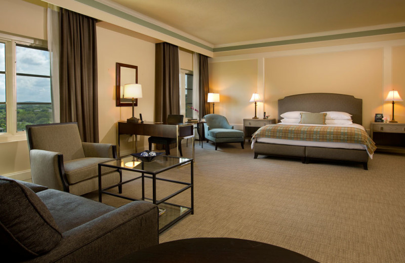 Guest room at Omni Barton Creek Resort & Spa.