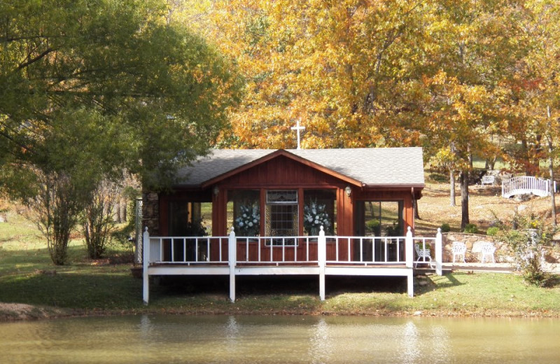 The Little Glass Wedding Chapel at Red Bud Valley Resort 