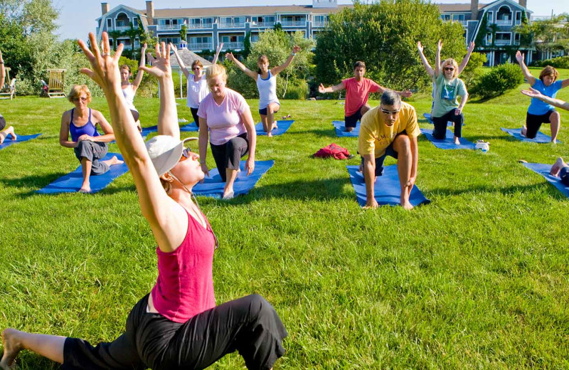 Yoga at Winnetu Oceanside Resort.