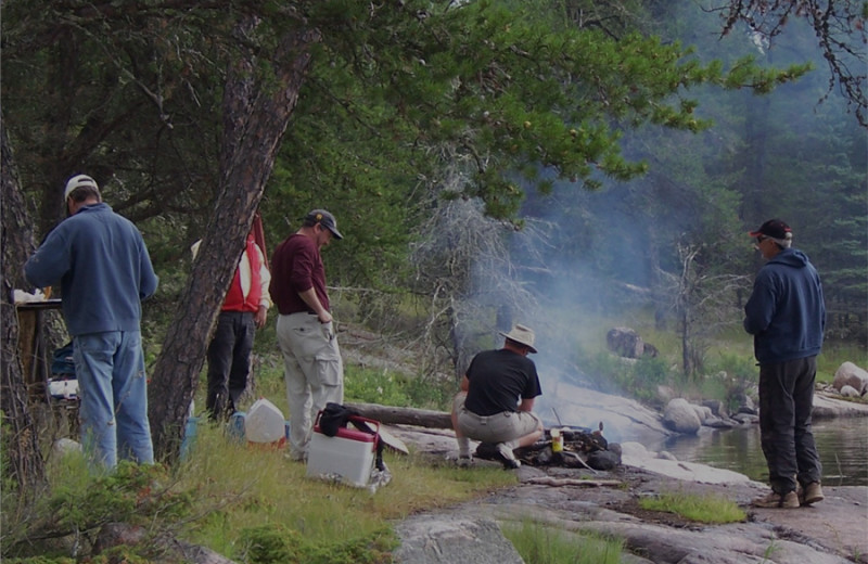 Fish fry at Rough Rock Lodge.