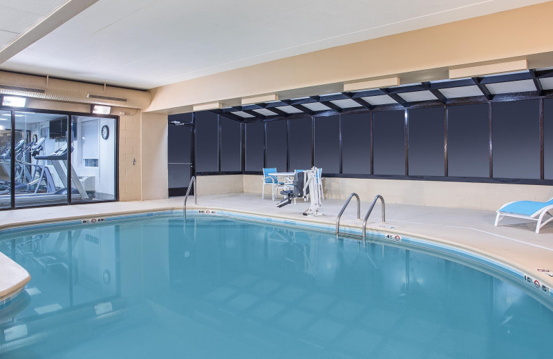 Indoor pool at Holiday Inn Express Hotel Alcoa.