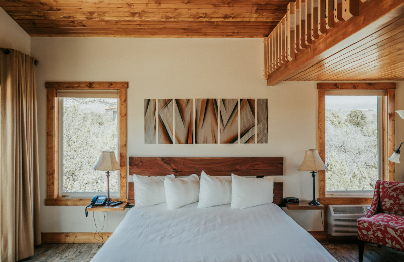 Guest bedroom at Stone Canyon Inn.