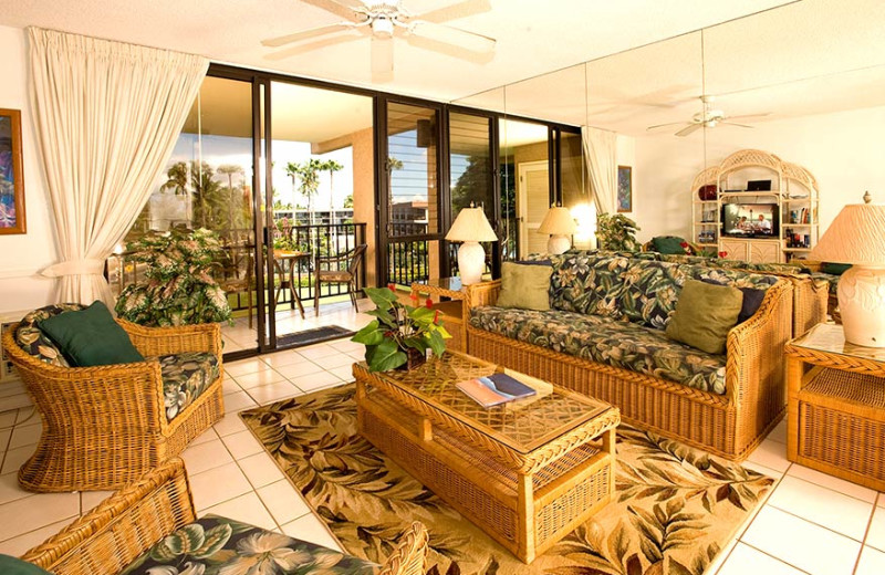 Spacious living area at Kamole Sands.