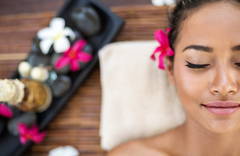 Spa facial at Moody Gardens Hotel Spa & Convention Center.