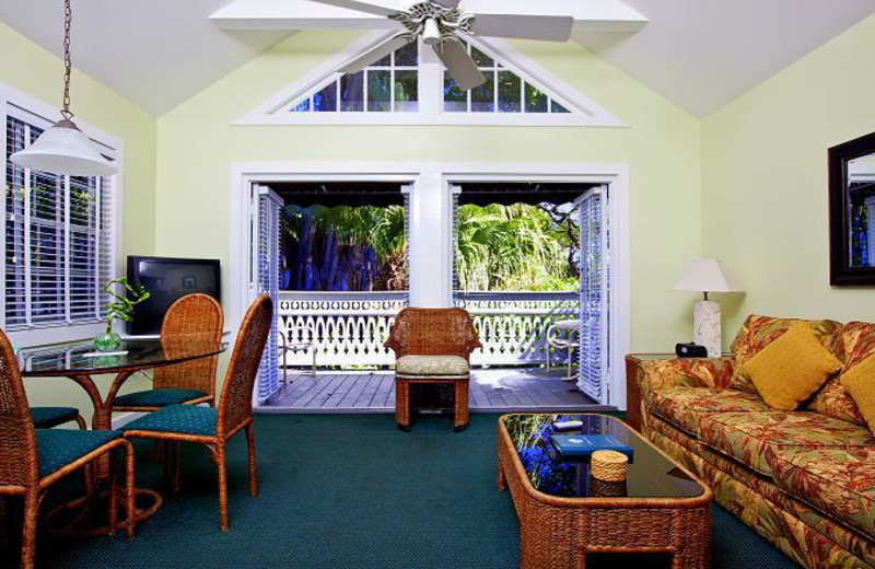 Guest living room at The Banyan Resort.