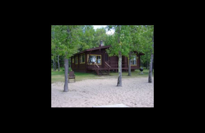 Cabin exterior at Nelson's Resort.