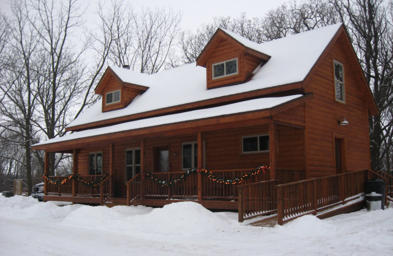 Winter time at Red Cedar Lodge.