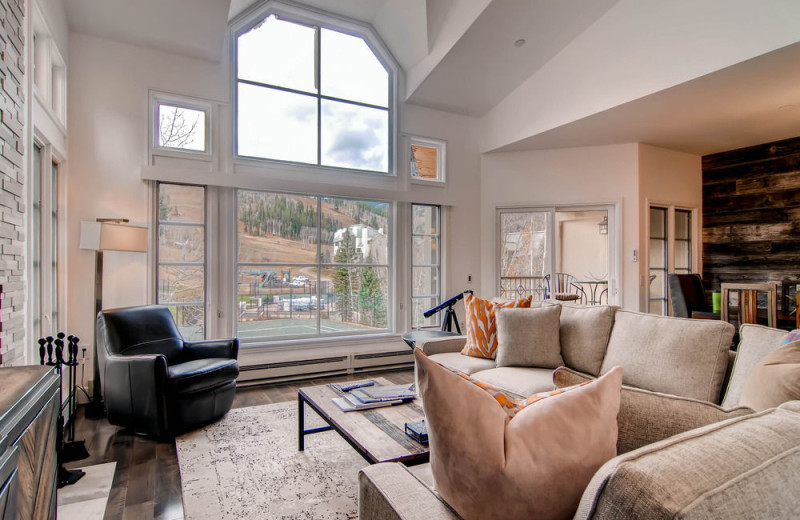 Rental living room at Beaver Creek Rentals by Owner.