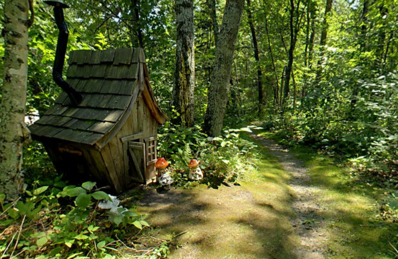 Garden at Black Pine Beach Resort.