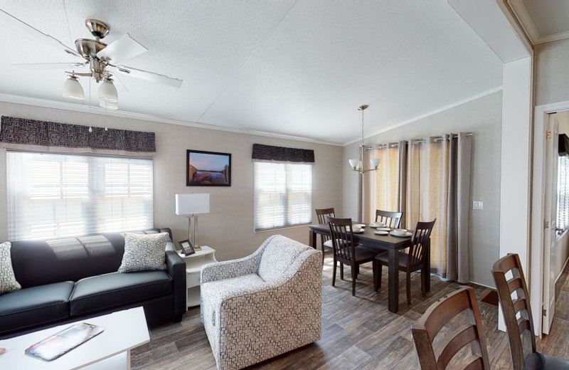 Cottage interior at Great Blue Resorts- Shamrock Bay Resort.