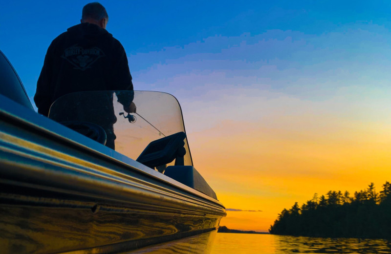 Boating at Glenmore Resort.