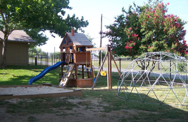 Kid's playground at Hill Country RV Resort & Cottage Rentals.