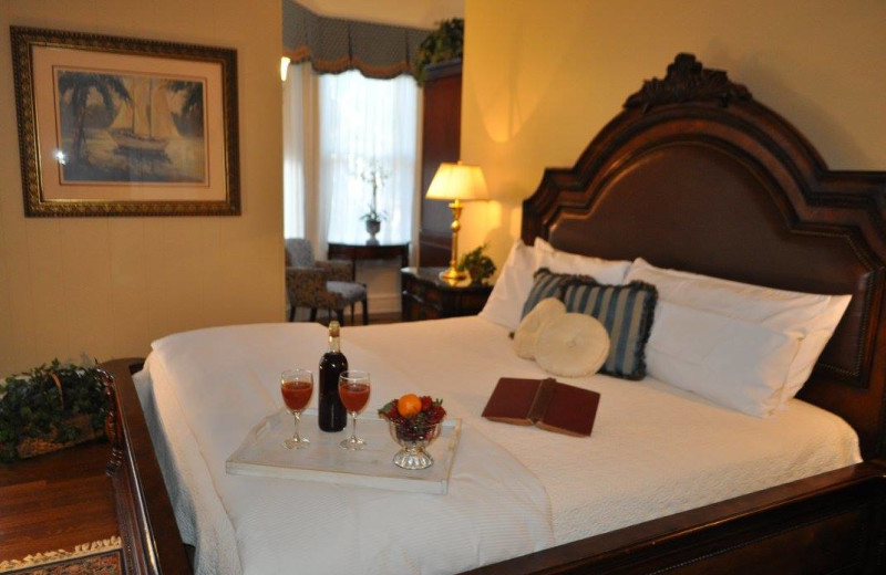 Guest room at Cos Cob Inn.