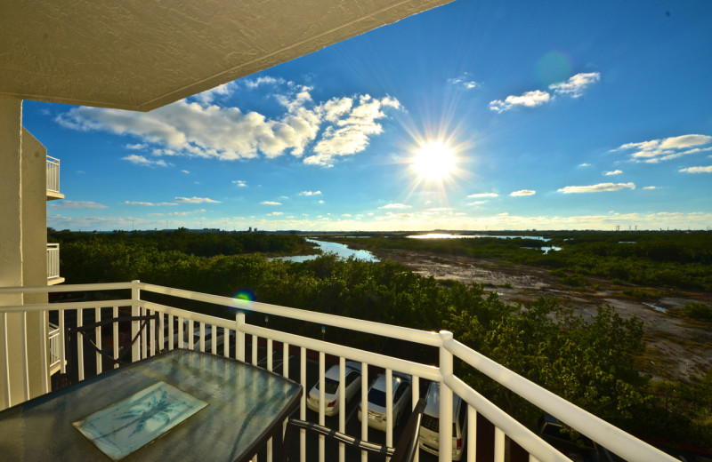 Guest balcony at Sunrise Suites Resort.