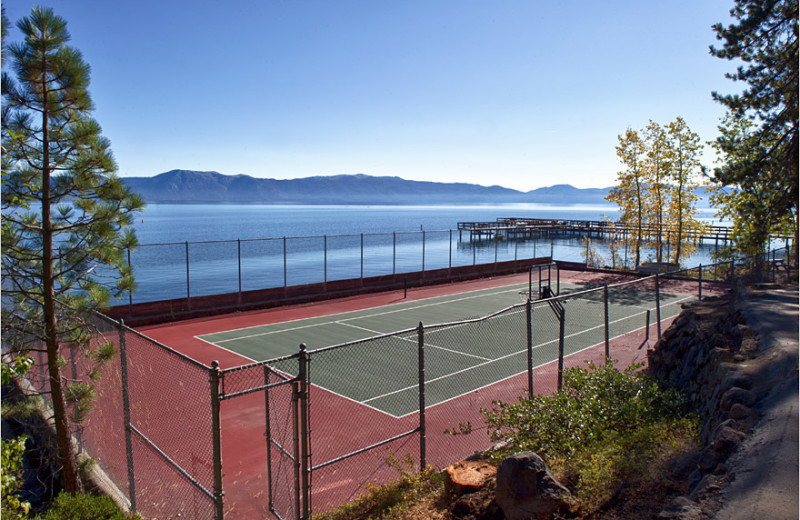 Tennis court at Chinquapin.