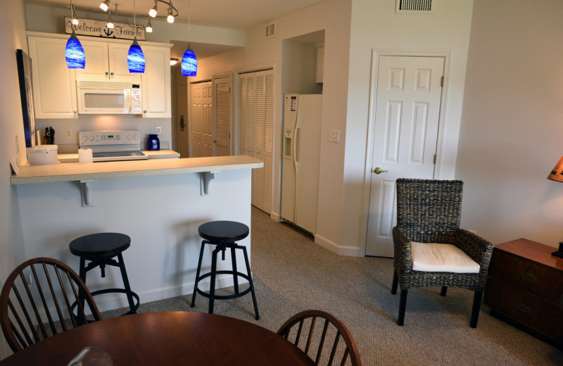 Guest kitchen at Mariners Landing.