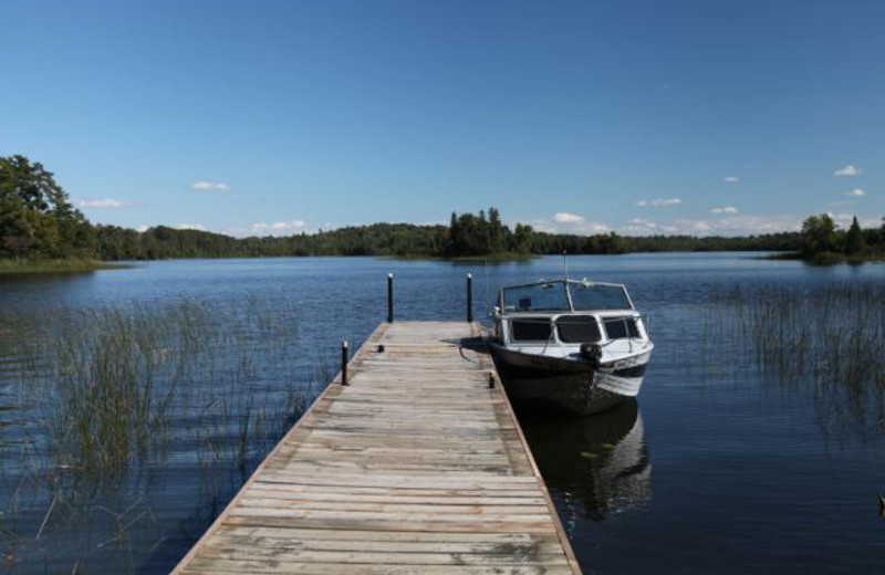 Dock view at Glenwood Lodge.